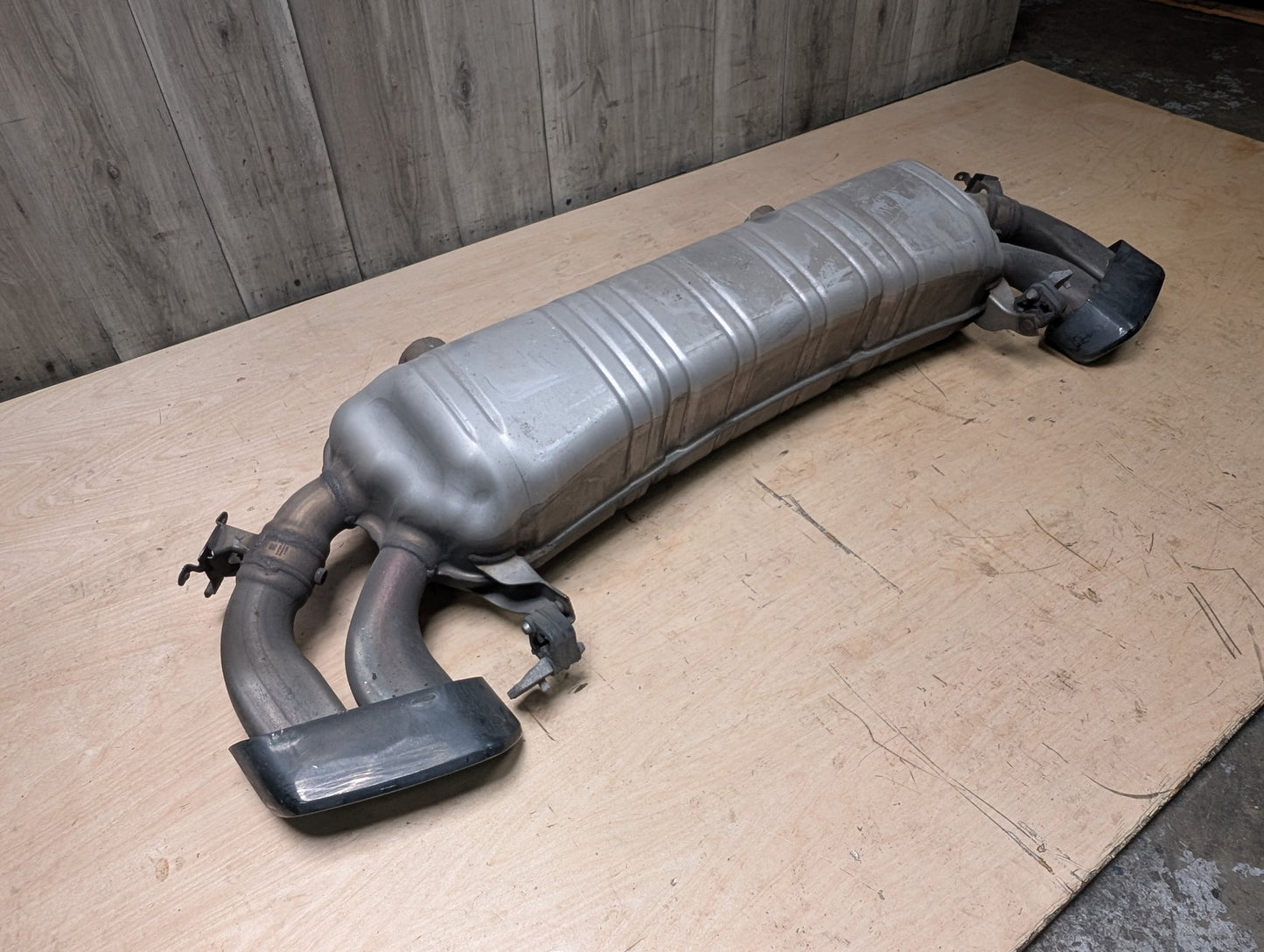16-19 OEM BMW G11 G12 750i 750iX Engine N63R Rear Exhaust Pipe Muffler M SPORT
