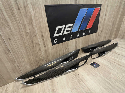 OEM BMW F16 F86 X6 X6M Front Rear Left Right Door Panel Card Trim CARBON FIBER