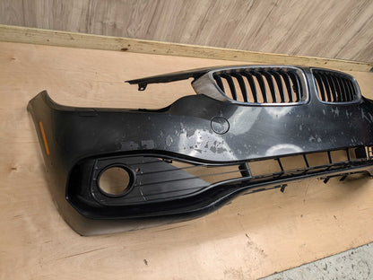 NOTE* OEM BMW F32 F33 F36 428 430 435 440 Front Bumper Cover w Grilles Black 475 BLACK SAPPHIRE METALLIC (475)