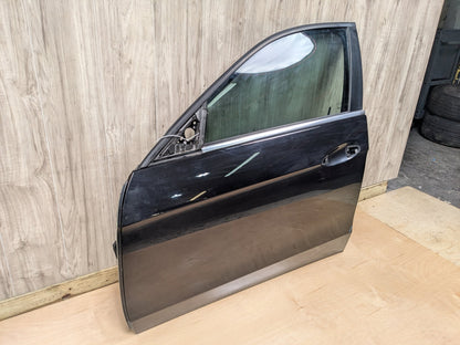 10-16 OEM Mercedes W212 E350 E400 E550 Front Left Driver Door Shell Panel Black 197 (Obsidian black- Metallic finish)
