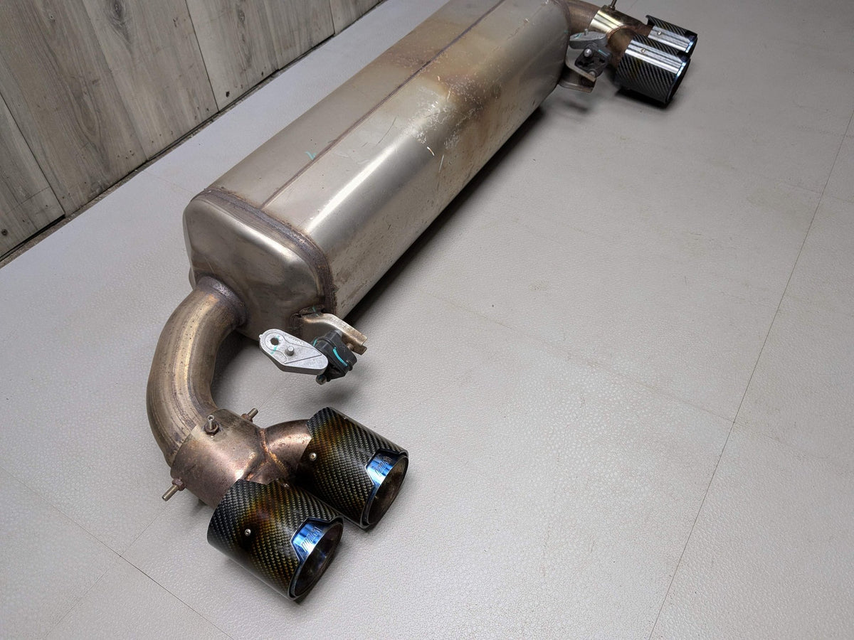 *22-25 OEM BMW G42 M240 Dual Exhaust Flap Pipe Muffler B58 Engine w/ Carbon Tips