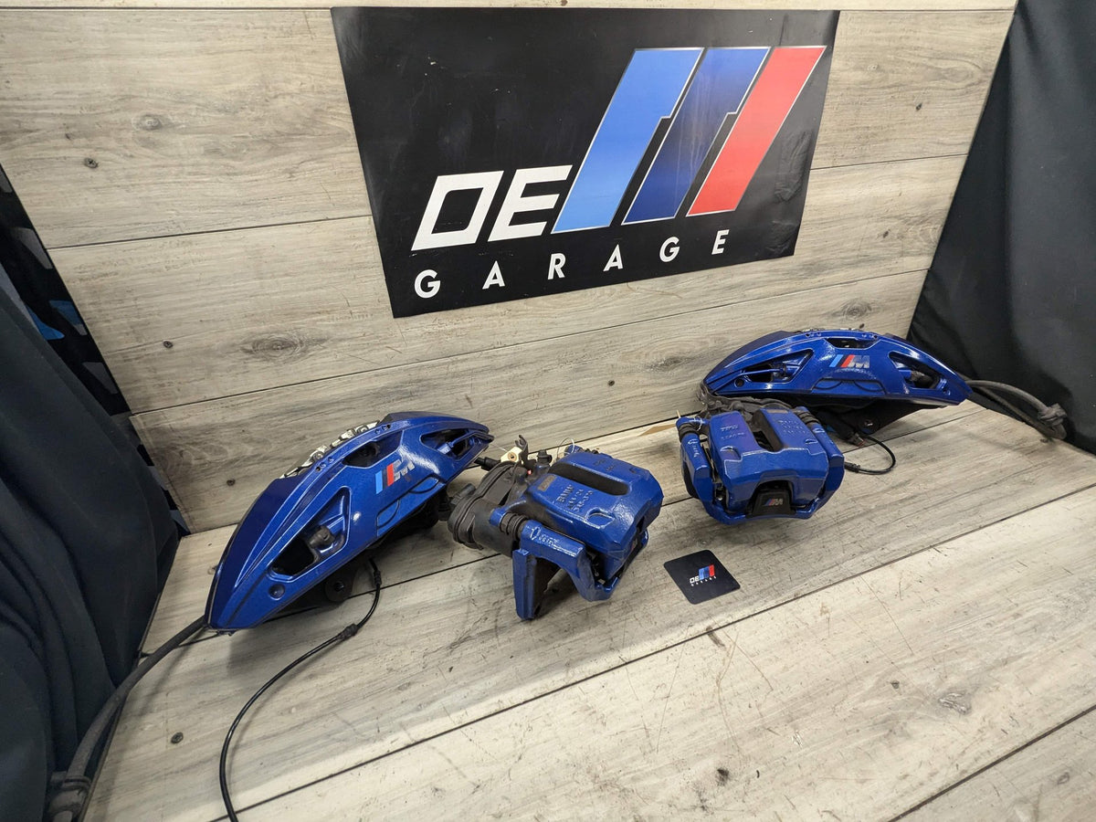 20-24 OEM BMW F97 F98 X3M X4M Front Rear Left Right Brake Calipers Brembo Blue