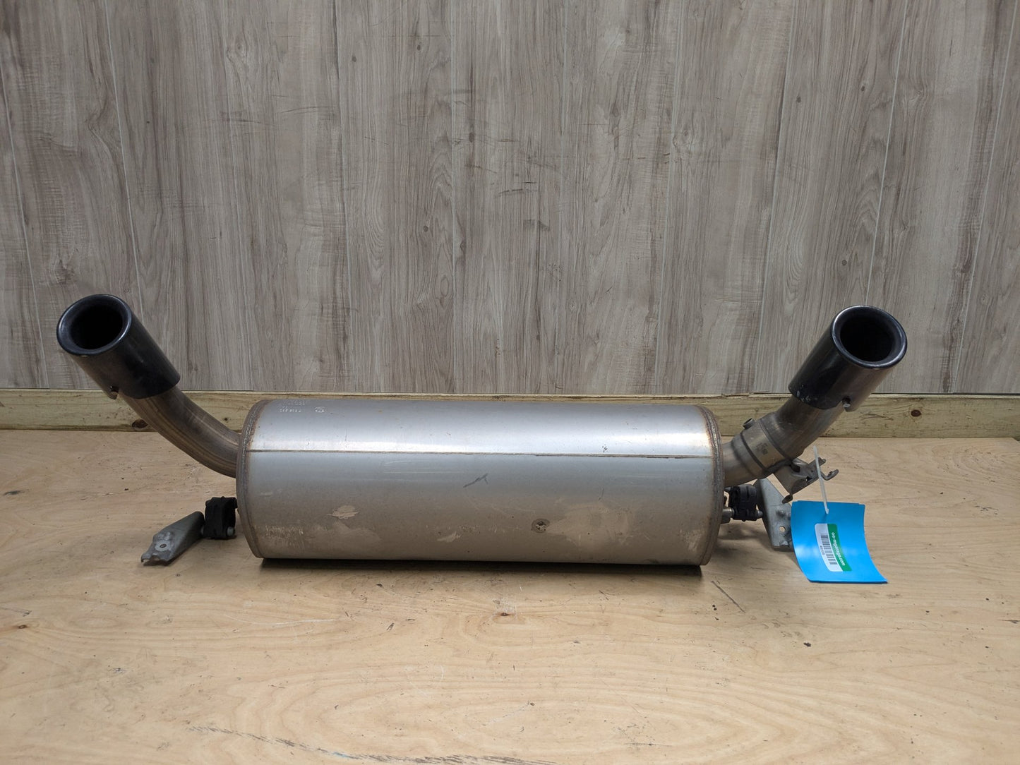 14-17 OEM BMW F22 F23 M235 Engine N55 Dual Exhaust Pipe Muffler w Black Tips