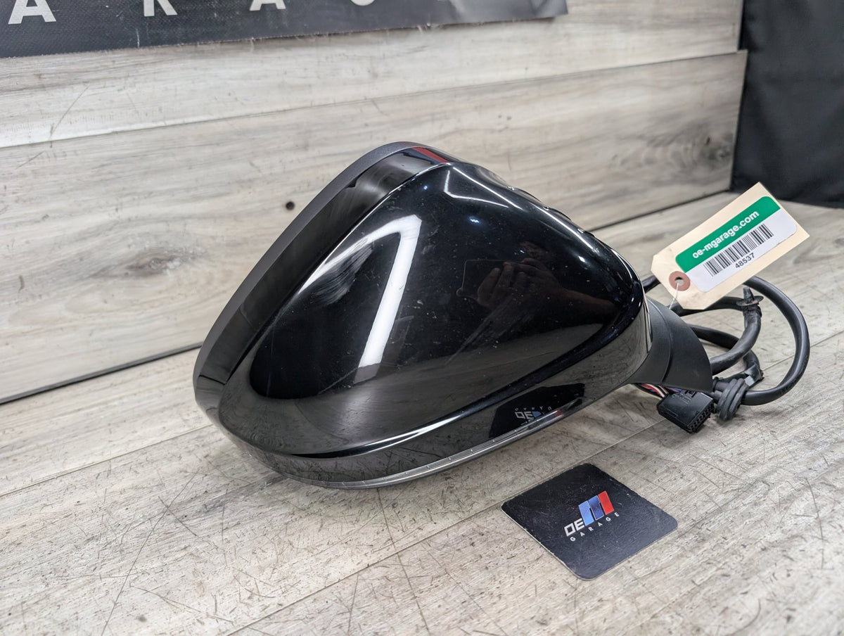 17-19 OEM AUDI A4 B9 Front Right Passenger Door Side Mirror Black