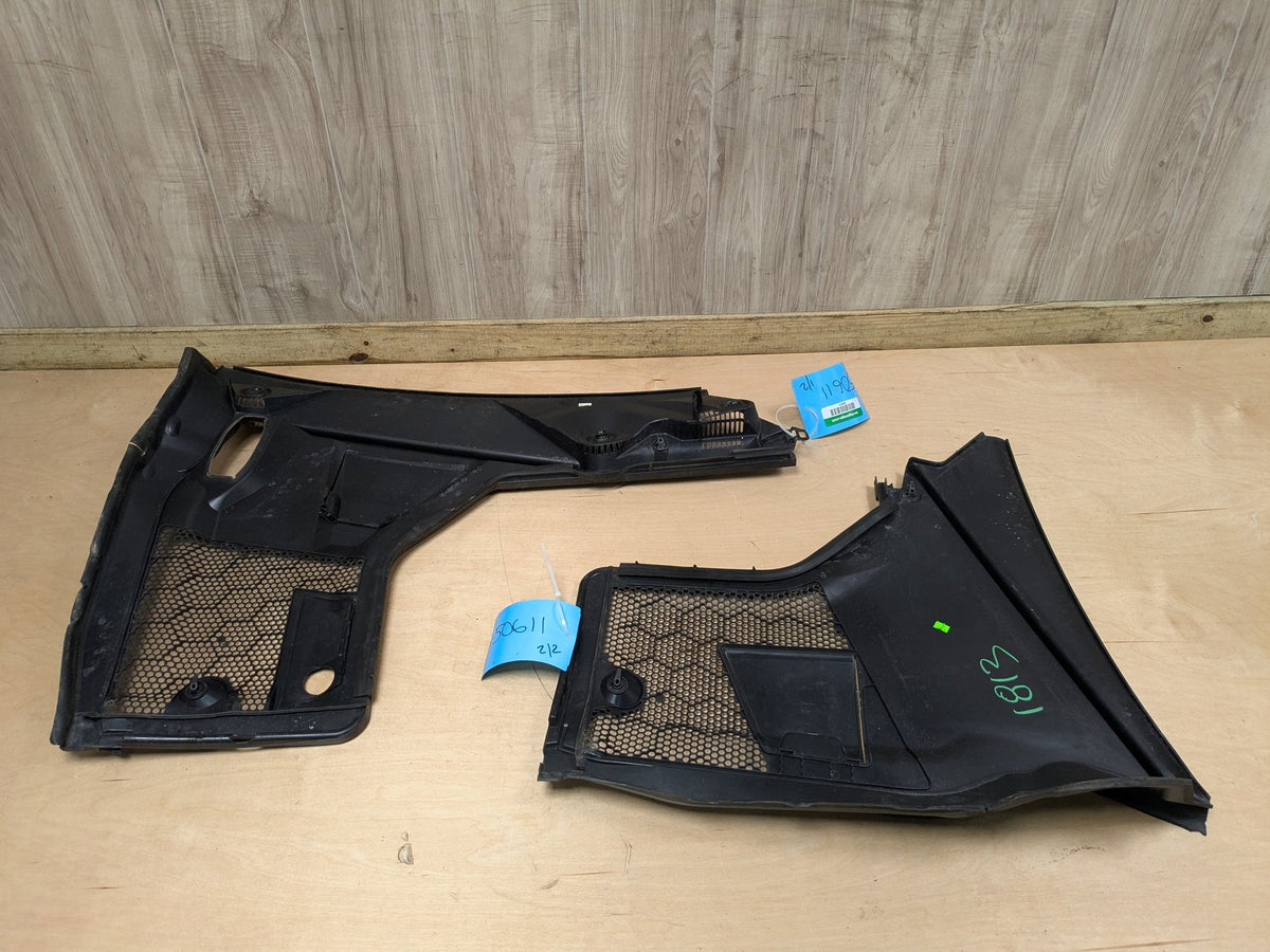 OEM Mercedes W205 Front Left Right Windshield Deflector Cowl Cover Trim PAIR