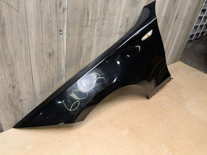 08-13 OEM BMW E82 E88 128 135 Left Driver Side Fender Panel Black SCHWARZ II (668)