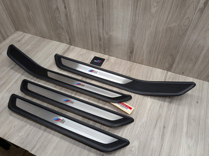 2013 BMW 750Li F02 Front Rear Left Right Scuff Plate Door Sill SET 8046291