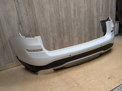 *11-17 OEM BMW F25 X3 28i 28iX 35iX Rear Bumper Cover w/ Diffuser White 300 ALPINWEISS III (300)
