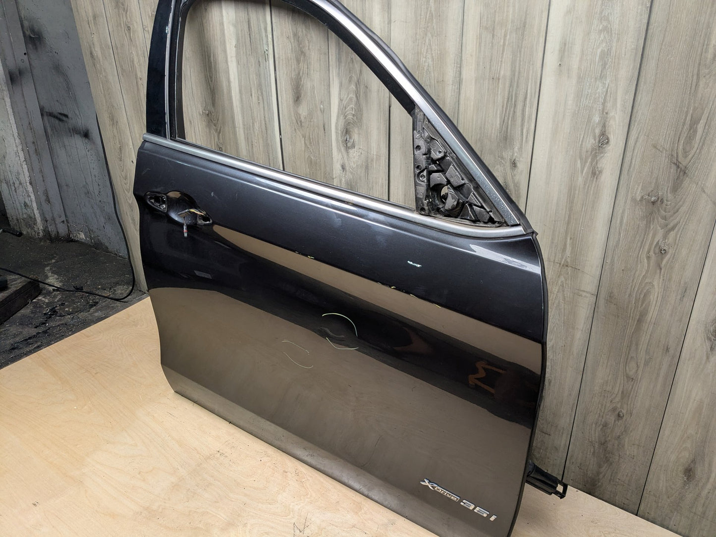 *15-19 OEM BMW F16 X6 F86 X6M Front Right Passenger Door Shell Panel Grey A90 SOPHISTOGRAU BRILLANTEFFEKT METALLI (A90)