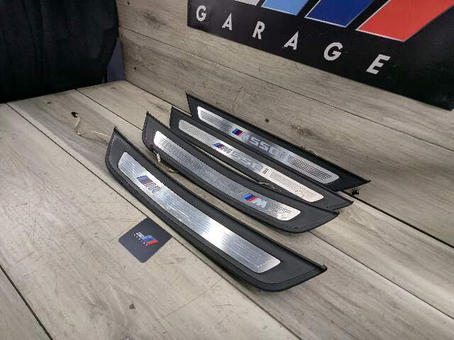 *17-20 OEM BMW G30 M550 Front Rear Left Right Light Door Sill Plate Molding Trim
