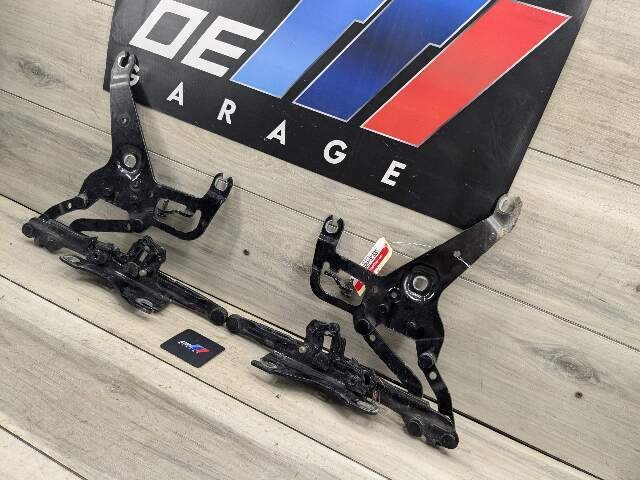 14-19 OEM BMW F15 F16 X5 X6 Left Right Hood Hinge Support Bracket Brace SET