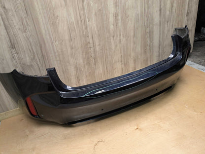 *15-18 OEM BMW F86 X6M M Rear Bumper Cover w/ Diffuser COMPLETE Black 416 CARBONSCHWARZ METALLIC (416)