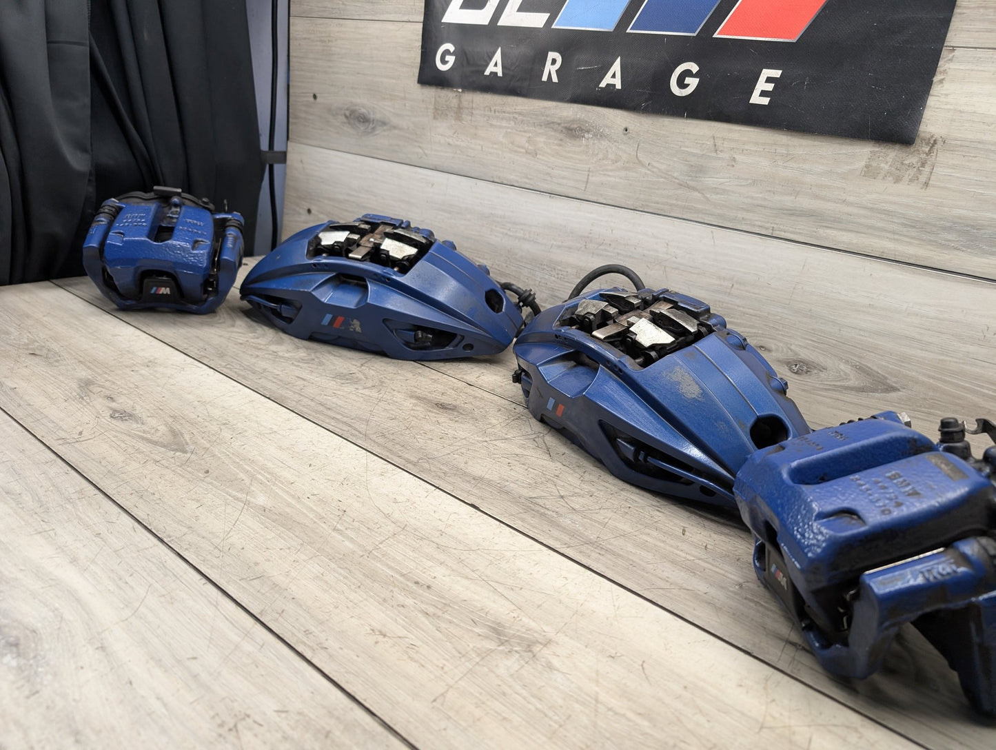 17-23 OEM BMW G30 540 M550 Front Rear Left Right Brake M SPORT Calipers SET Blue