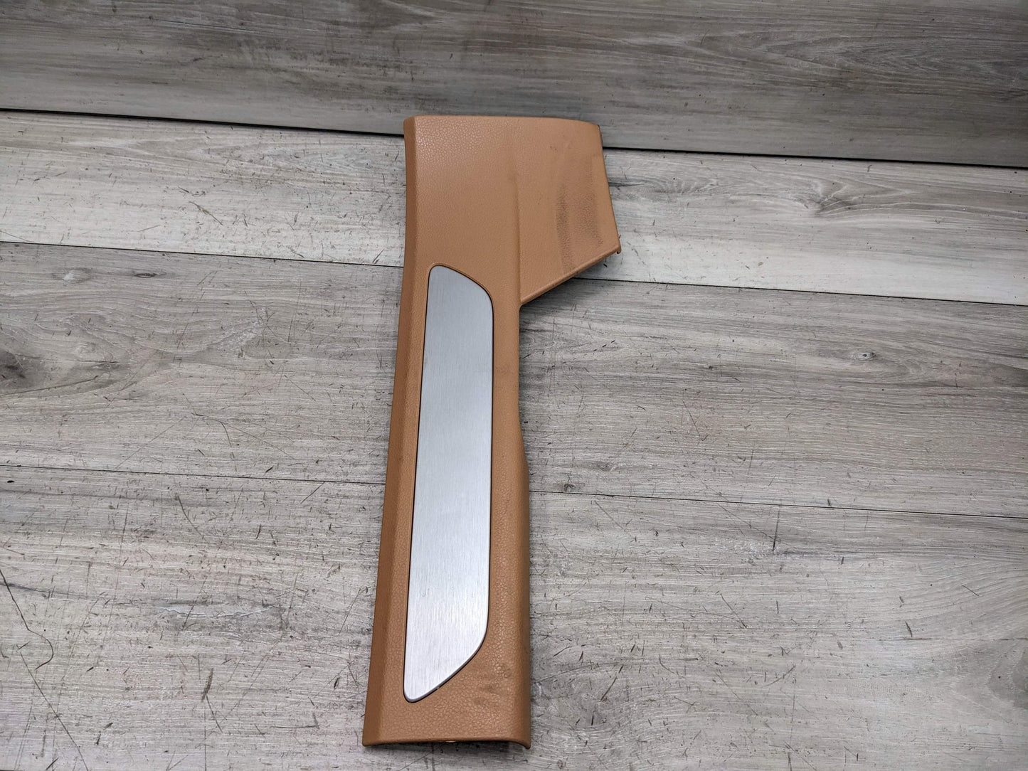 10-16 OEM Porsche Panamera Rear Right Door Sill Trim Beige