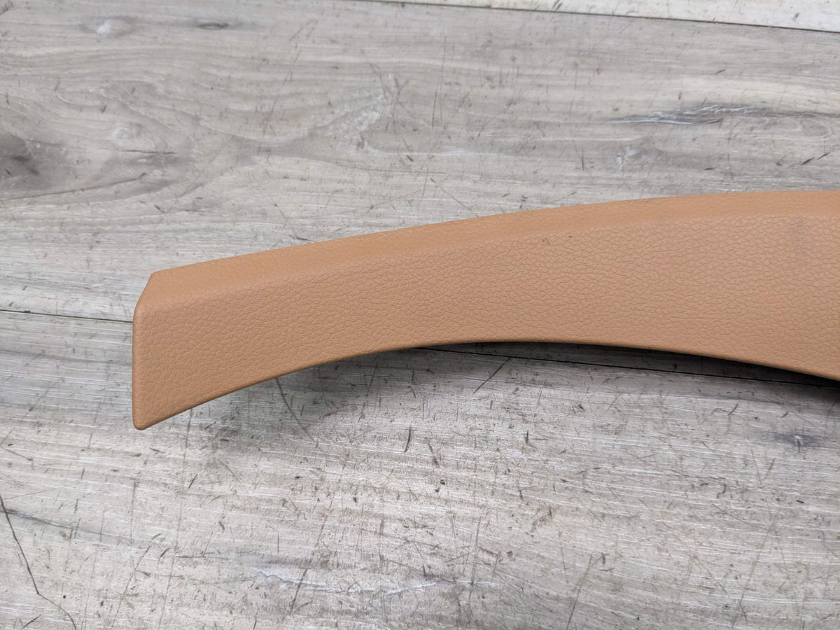 10-16 OEM Porsche Panamera Front Right Passenger Side A Pillar Cover Trim Beige