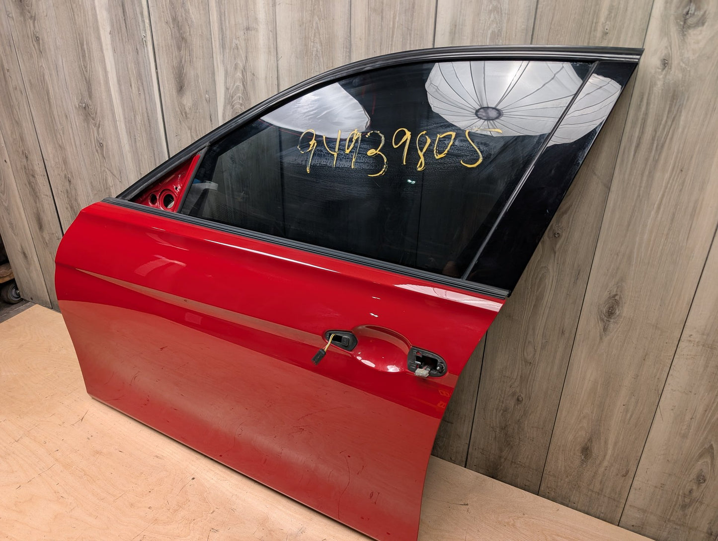 OEM BMW F30 F80 328 330 335 340 M3 Front Left Driver Door Shell Panel Red A75 MELBOURNEROT METALLIC (A75)