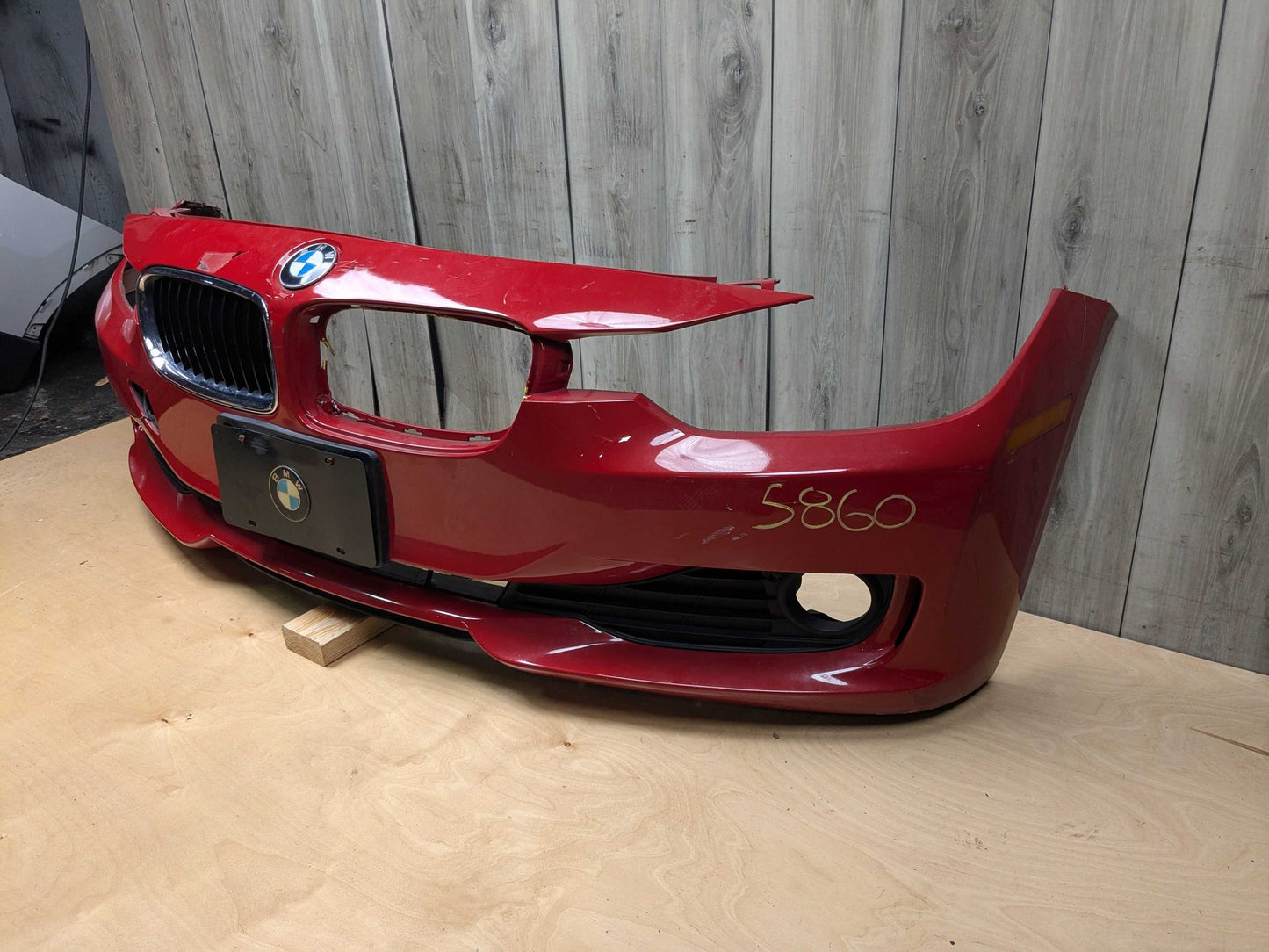 NOTE* 12-15 OEM BMW F30 F31 328 335 BASIS Front Bumper Cover w/ Grilles Red A75 MELBOURNEROT METALLIC (A75)