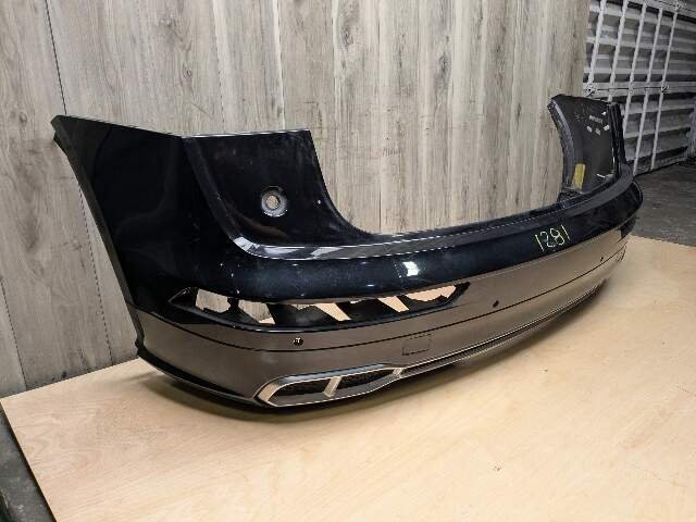 18-20 OEM AUDI Q5 SQ5 Rear Upper Lower Bumper Cover w/ Diffuser Black