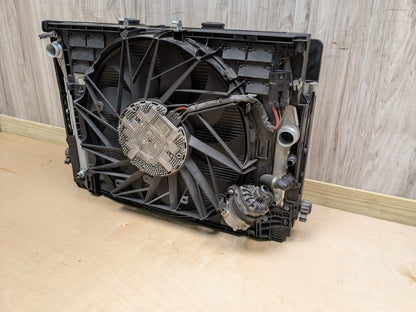 09-15 OEM BMW F01 F02 750 Radiator Condenser Cooling Fan Shroud Assembly N63