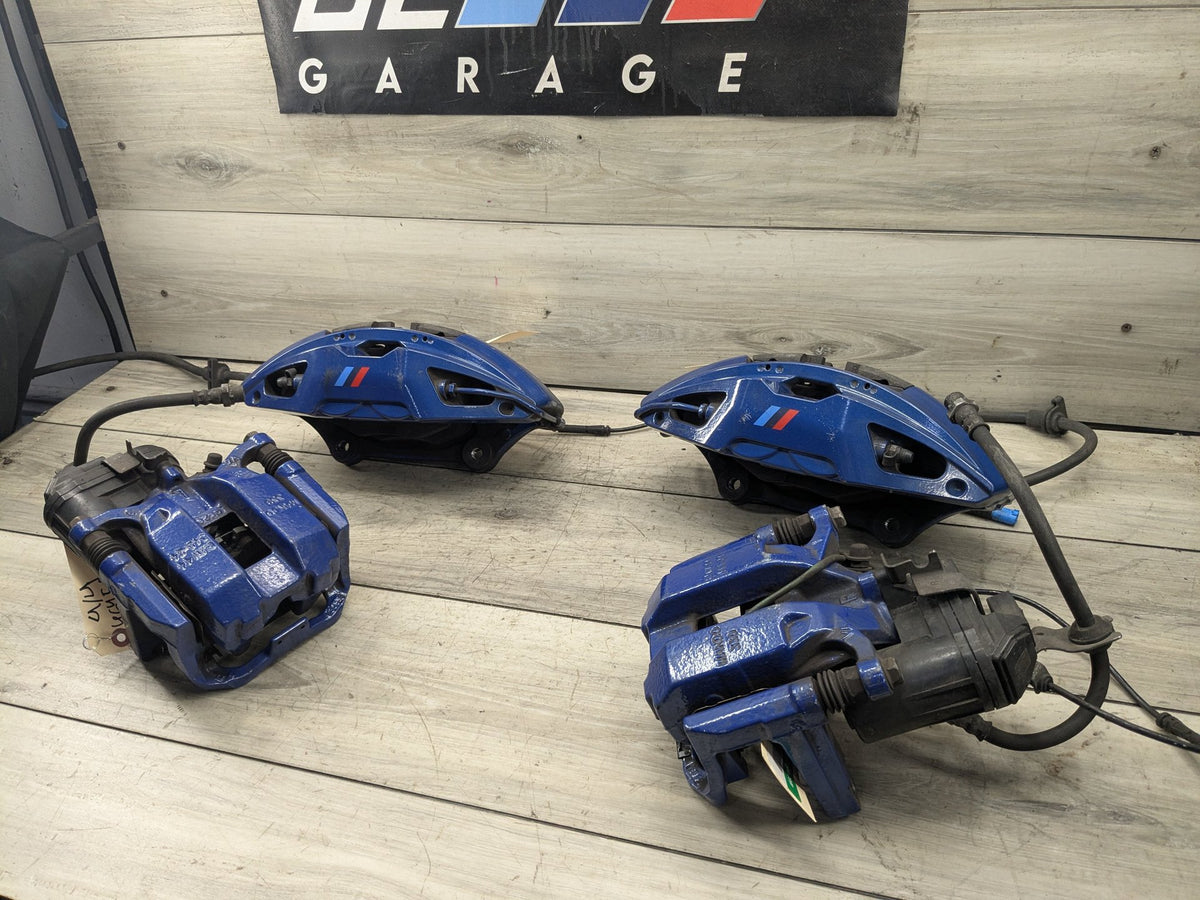 2020 BMW M340i G20 Front Rear Left Right Brake Caliper SET 6891235 OEM BMW G20 G22 G23 M240 M340 M440 Front Rear Left Right Brake Calipers SET Blue