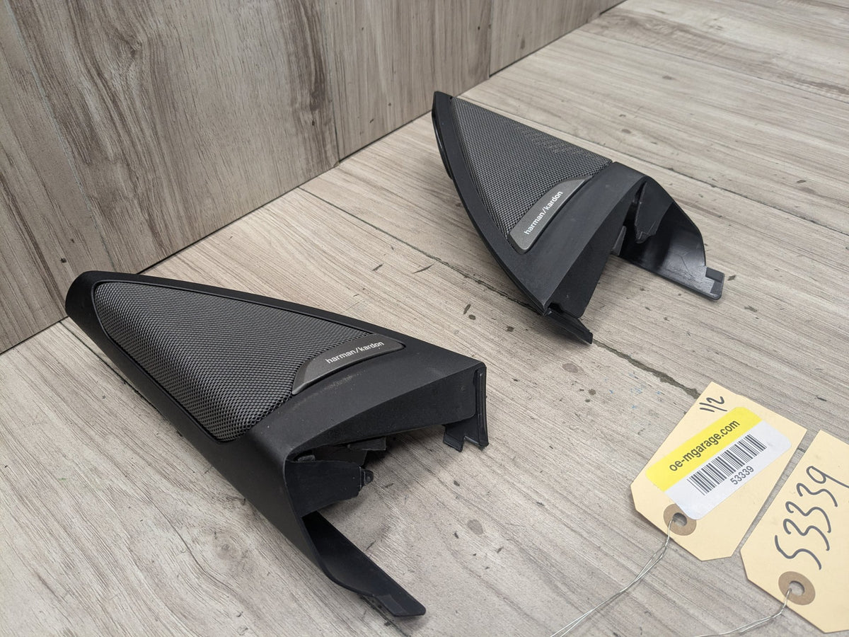 2020-2024 BMW X3 F97 Front Left Right Door Triangle Corner Speaker Assemblys SET 7419327