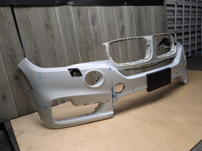 NOTE* 14-18 OEM BMW F15 X5 Front Bumper Cover Panel White 300 White ALPINWEISS III (300)