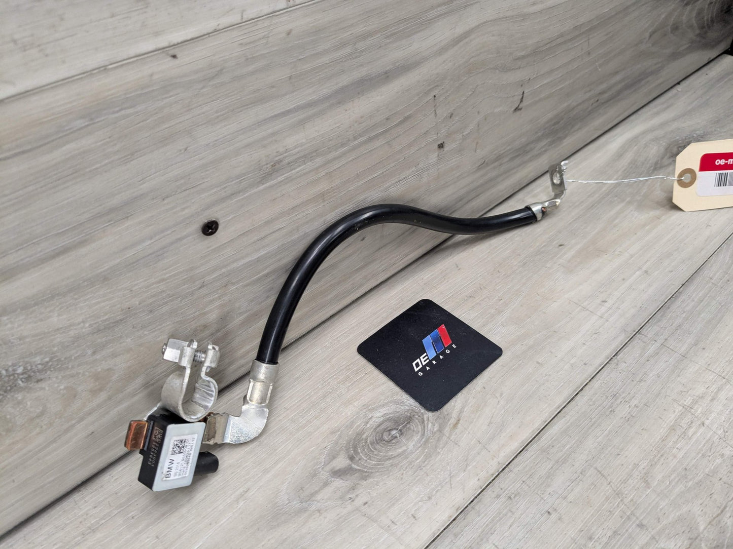 2022 BMW 430i G26 Battery Negative IBS Wire Cable 9855909 OEM BMW G05 G06 G07 G20 G22 G23 G26 G42 Negative Cable Terminal IBS Sensor Black