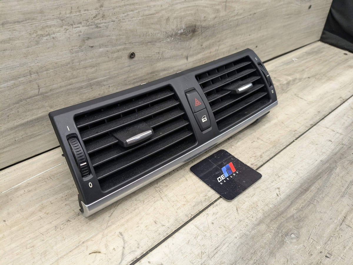 07-14 OEM BMW E70 E71 X5 X6 X5M X6M Dash Center AC Air Vent Grille Hazard Black