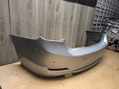 *12-15 OEM BMW F30 335 PRE-LCI Rear Bumper Cover LINES Trim Dual Exhaust Gray Silver GLACIERSILBER METALLIC (A83)