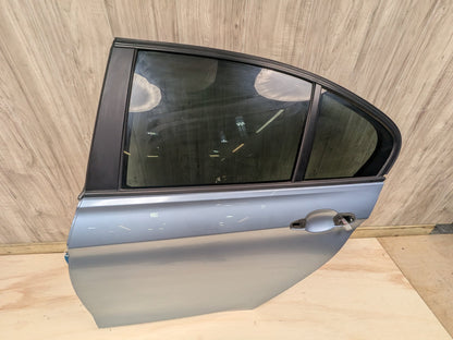 OEM BMW F30 F80 328 330 335 340 M3 Rear Left Driver Door Shell Panel Blue B40 LIQUID BLUE METALLIC (B40)