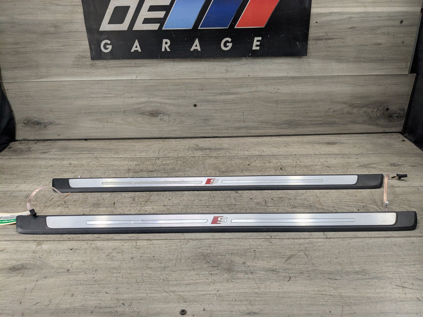 2018-2024 Audi S5 B9 Rear Left Right Scuff Plate Door Sill SET 8W6947417A S Line