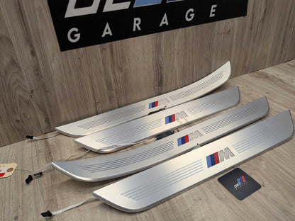 *16-19 OEM BMW G11 G12 OEM Door Sills M Trim Illuminated Entry Panels Kit SET