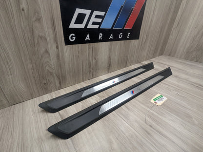 16-20 OEM BMW F22 F87 M2 Front Left Right Door Sills Scuff Plate Trim M SPORT
