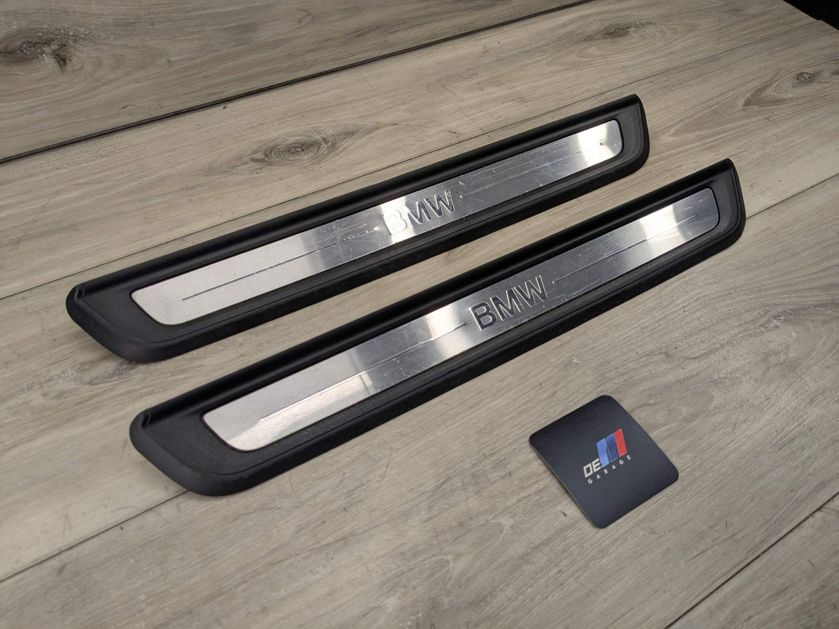NOTE* 19-24 OEM BMW G20 330 Front Left Right Door Sills Cover Scuff Plates PAIR