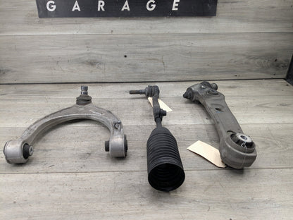 2017-2023 BMW M550i G30 Front Left Driver Control Arms SET 6861185 18-23 OEM BMW G30 M550 AWD Front Left Driver Upper Lower Control Arm SET