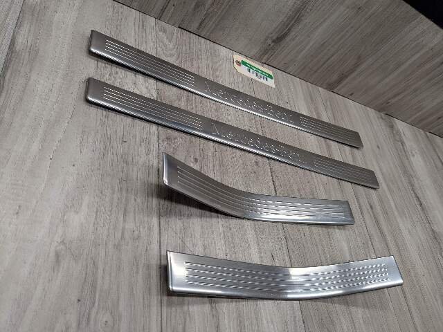 OEM Mercedes W212 E350 E550 Front Rear Left Right Door Sill Scuff Cover SET