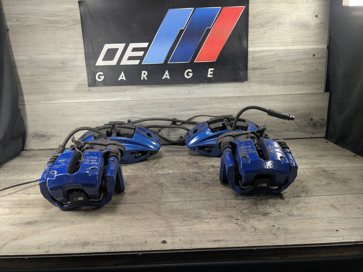 2018-2024 BMW X3 G01 Front Rear Left Right Brake Caliper SET 6891283 *OEM BMW G01 X3 M40 G20 M340 FRONT REAR Left Right Brake Calipers BREMBO Blue