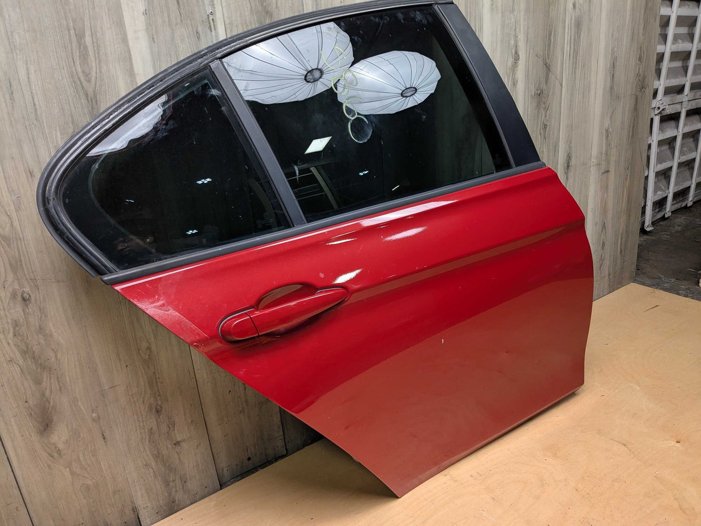 OEM BMW F30 F80 328 330 335 340 M3 Rear Right Passenger Door Shell Panel Red MELBOURNEROT METALLIC (A75)