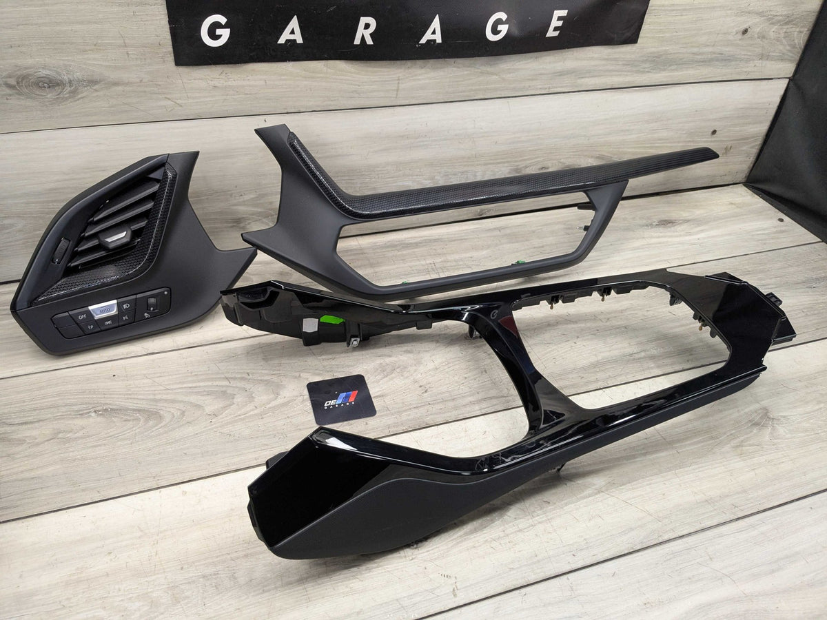 20-24 OEM BMW F44 228 M235 Center Console Dash Interior Trim SET Black