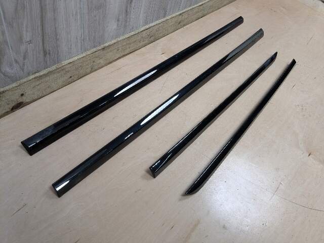 OEM BMW G12 740 750 M760 Lower Left Right Side Door Molding Strip Trim SET Black
