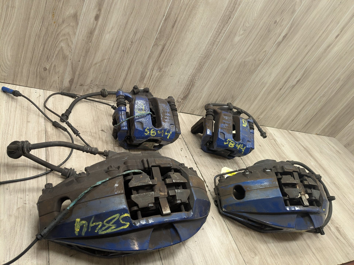 17-23 OEM BMW G30 540 M550 Front Rear Left Right Brake M SPORT Calipers SET Blue
