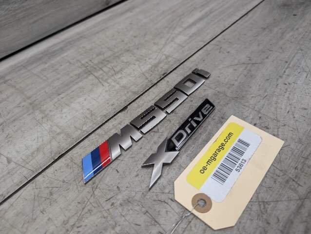17-23 OEM BMW G30 530 540 M550 Trunk Lid Emblem Letters XDrive M550i