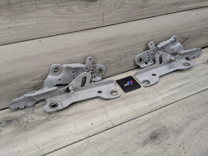 OEM BMW F22 F23 F30 F32 F33 F36 F80 F82 F83 Left Right Hood Hinges PAIR Silver