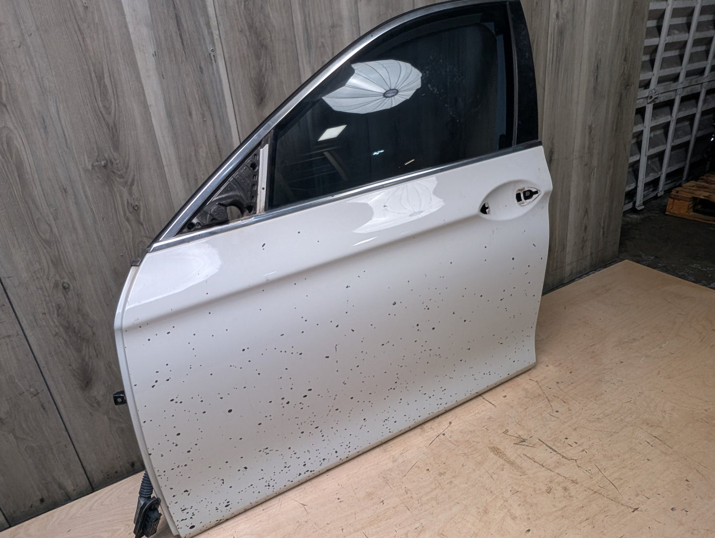 *11-16 OEM BMW F10 528 535 Sedan Front Left Driver Door Shell Panel White White 300
