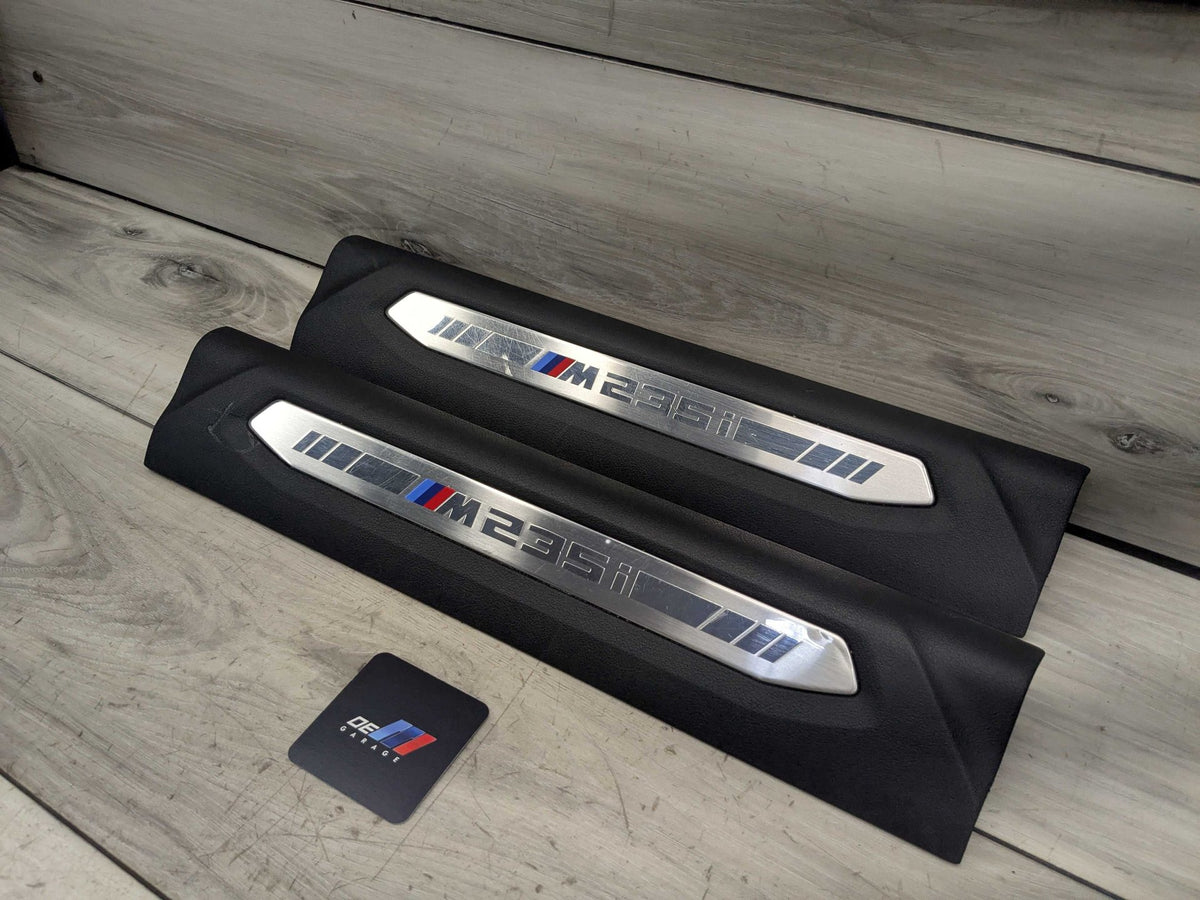 20-24 OEM BMW F44 M235i Front Left Right Door Sill Plate Molding Trim PAIR