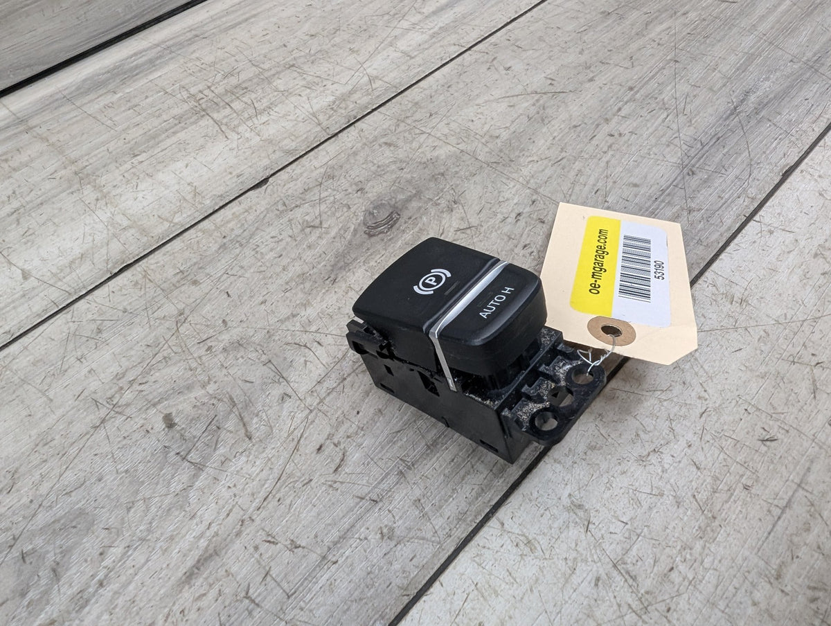 2017-2023 BMW M550i G30 Emergency Parking Brake Switch 9109311 OEM BMW F90 M5 G30 G01 X3 G02 X4 F97 F98 Parking Brake Auto Hold Switch BLACK OEM