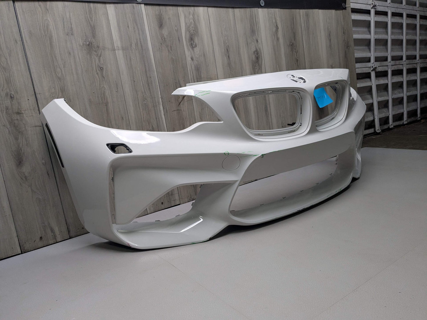 NOTE* 15-20 OEM BMW F87 M2 Front Bumper Cover Trim w/O PDC Holes White 300 White ALPINWEISS III (300)