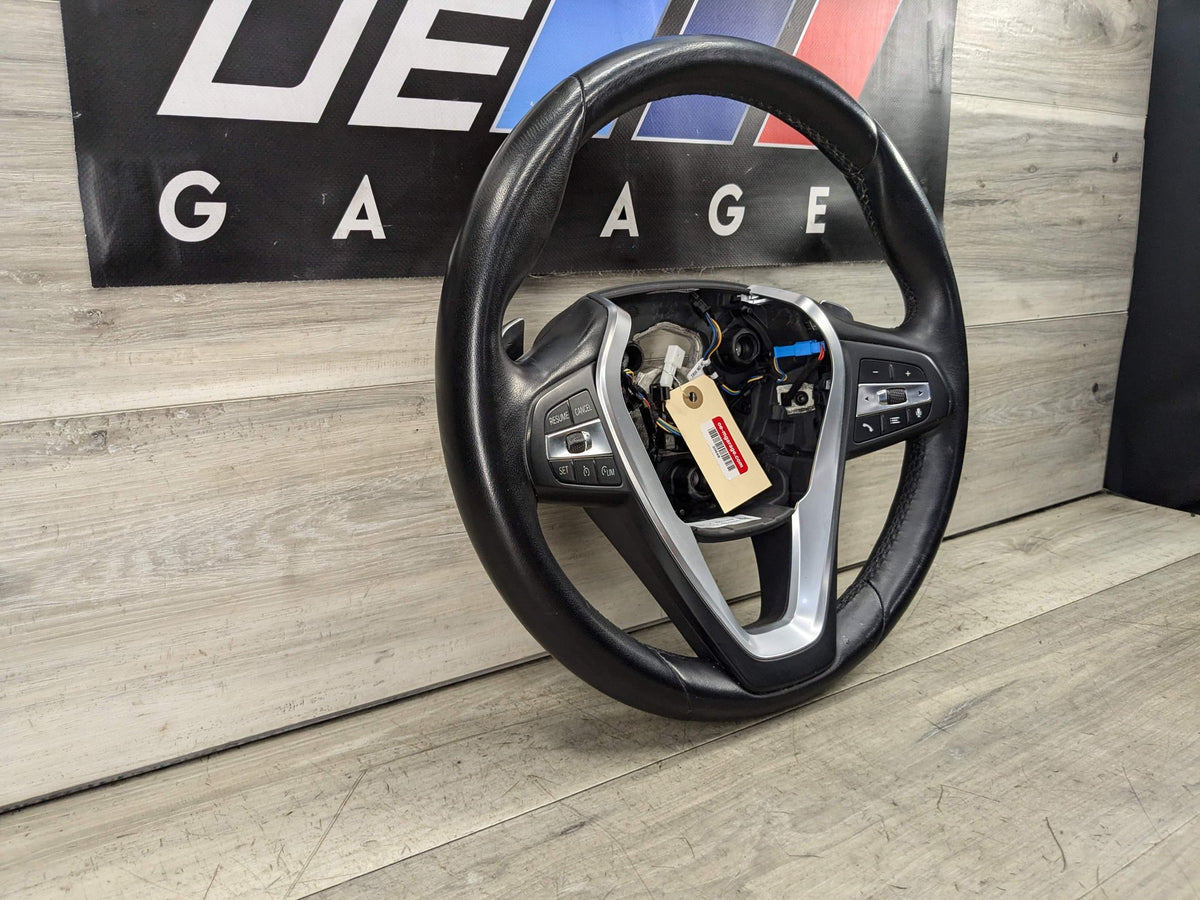 2019 BMW 330i G20 Steering Wheel Assembly 19-21 OEM BMW G20 330 AT Leather Steering Wheel Multifunction W/ Shifters OEM