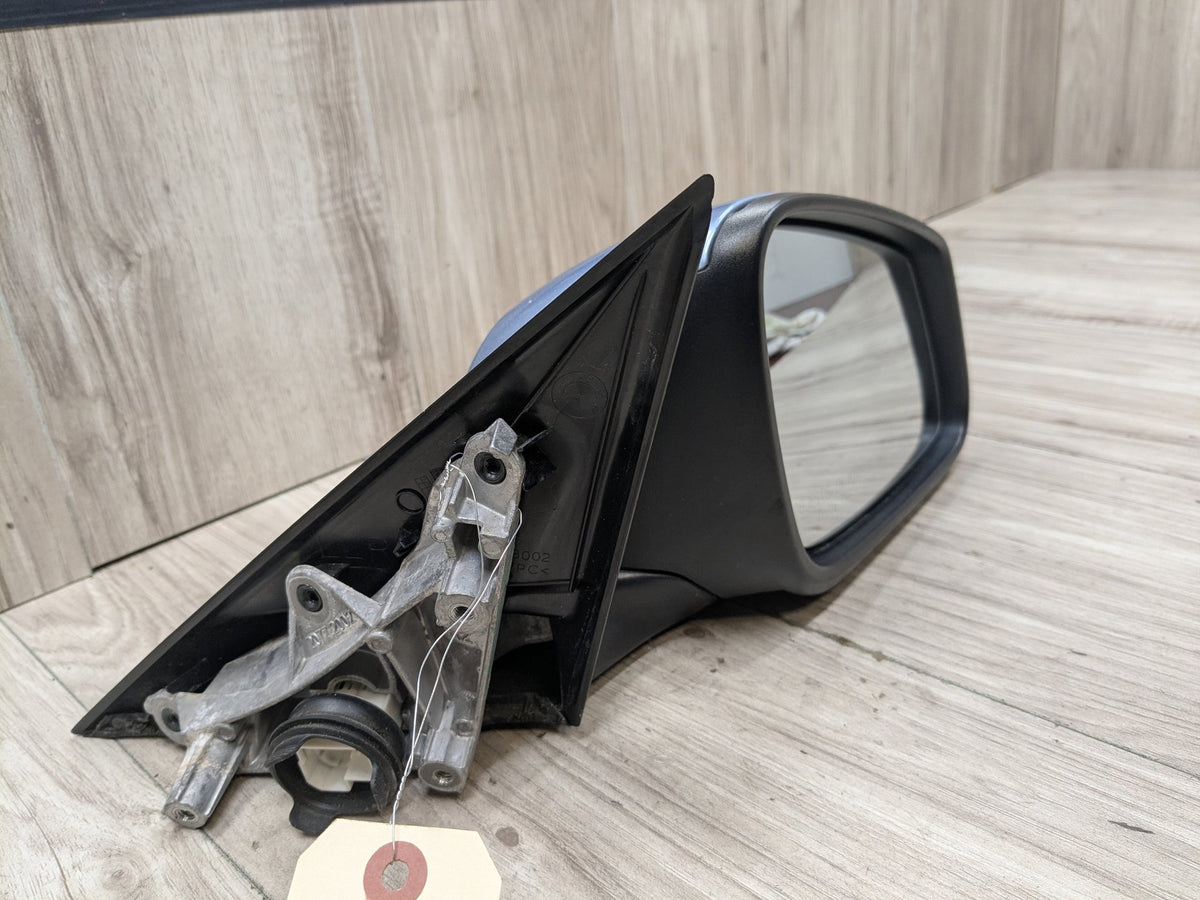 2014 BMW 320i F30 Front Right Passenger Side Mirror Assembly 7345674 OEM BMW F30 328 330 335 340 Right Passenger Auto Dip Heated Side Mirror Blue B40