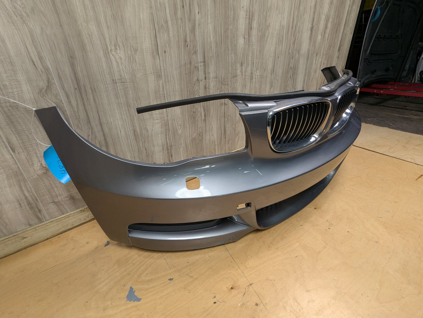 AFTERMARKET 08-13 BMW E82 E88 135 M SPORT Front Bumper Cover w/ Grilles Gray A52